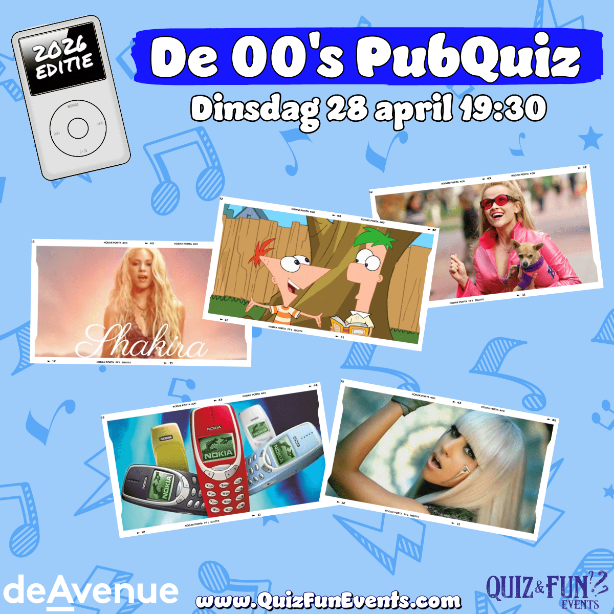 De 00's PubQuiz | Dinsdag 28 april 2026