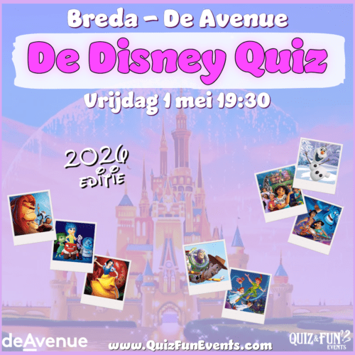 De Disney Quiz | Vrijdag 1 Mei 2026