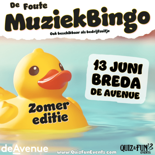 Foute Muziekbingo Zomereditie | Zaterdag 13 juni 2026